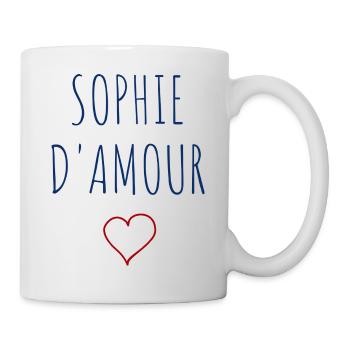 SOPHIE D'AMOUR - COEUR - Mug blanc - blanc - Droite