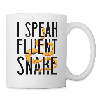 Snake Serpent I Speak Fluent Snake - Tasse - Weiß - Rechts