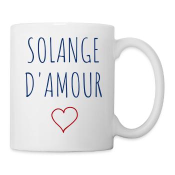 SOLANGE D'AMOUR - COEUR - Mug blanc - blanc - Droite