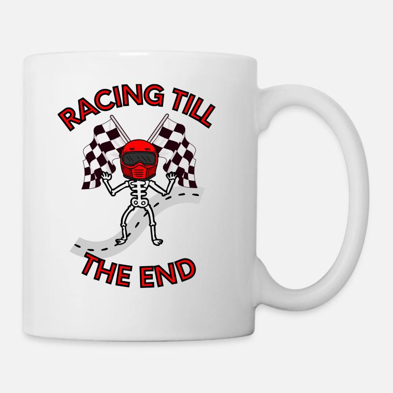 Pilote de course : Course jusqu’à la fin - Mug blanc - blanc
