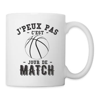 jour de match basketball - Mug blanc - blanc - Droite