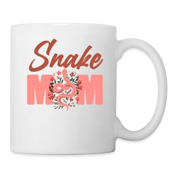 Snake Serpent Mom Mother Flower - Mug - white - Right