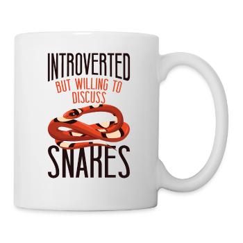 Snake Serpent Introverted But - Tasse - Weiß - Rechts