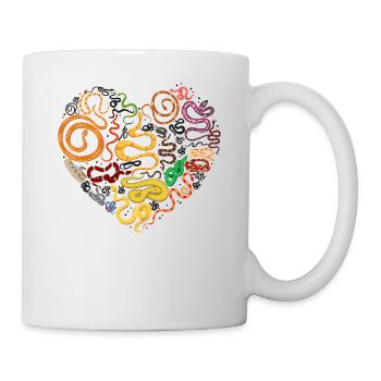 Snake Serpent Heart - Mug - white - Right
