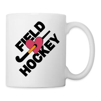 feldhockey hockey fieldhockey hockey-love - Mug - white - Right
