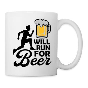 Will run Beer - Mug - white - Right