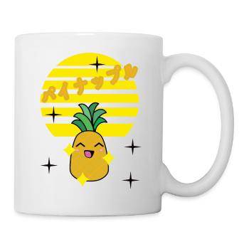 kawaii pineapple fun - Tasse - Weiß - Rechts