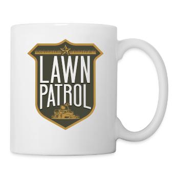 Lawn Mower Mowing Dad Father - Tasse - Weiß - Rechts