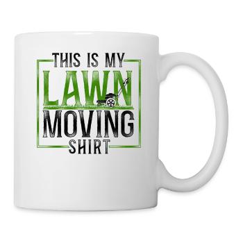 Lawn Mower Mowing Dad Father - Tasse - Weiß - Rechts