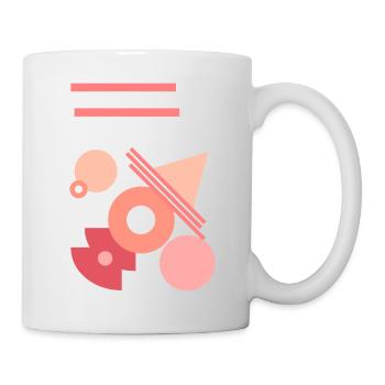 Géométrie Abstrait Figures - Mug blanc - blanc - Droite