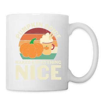 Pumpkin Spice Makes Everything Nice - Mug - white - Right