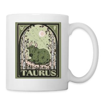 Taurus zodiac symbol - Mug - white - Right