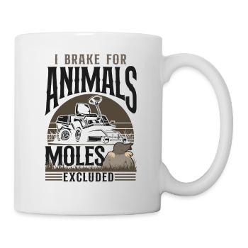 Tondeuse à gazon Mowing Papa Père - Mug blanc - blanc - Droite