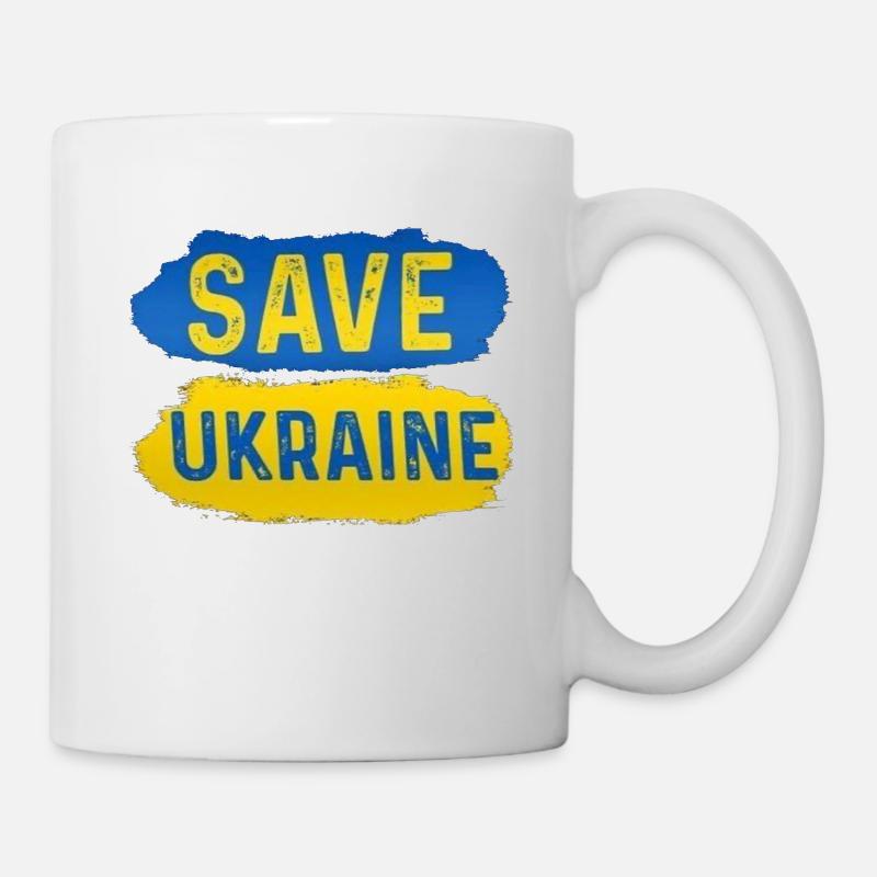 Rettet die Ukraine - Tasse - Weiß
