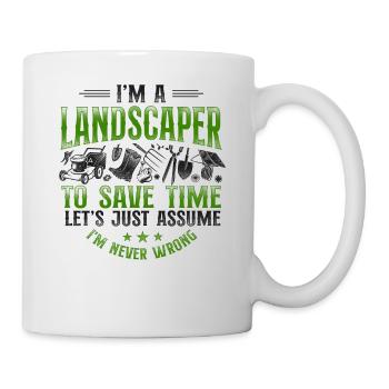 Landscaper Landscaping Landscape - Tasse - Weiß - Rechts