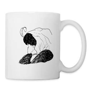 bagging old lady or young woman - Mug - white - Right