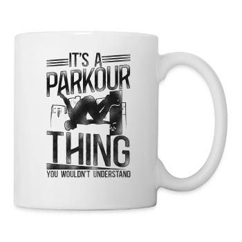 Parkour Free Running Traceur - Tasse - Weiß - Rechts