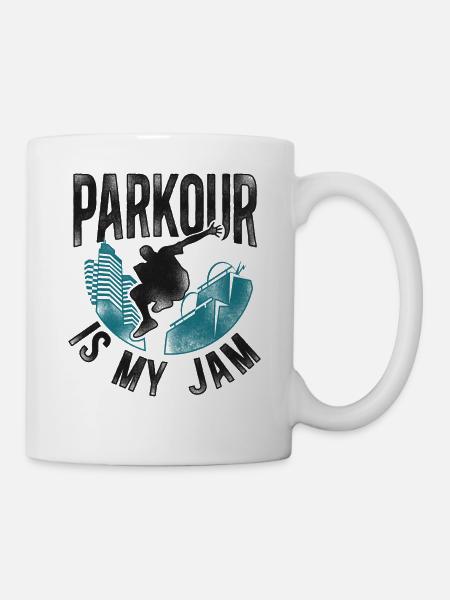 Parkour Free Running Traceur - Tasse - Weiß