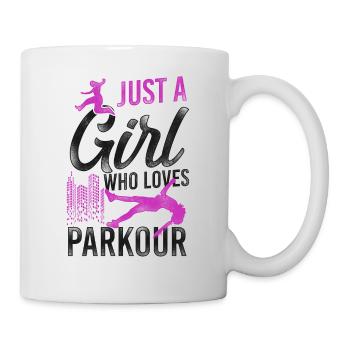 Parkour Free Running Traceur Girl - Mug - white - Right