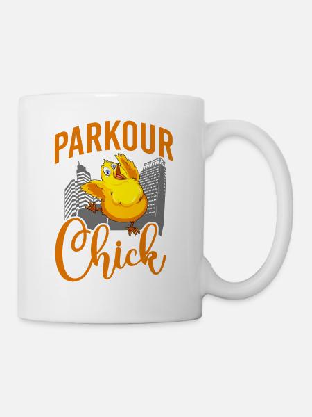 Parkour Free Running Traceur - Tasse - Weiß