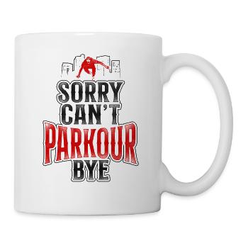 Parkour Free Running Traceur - Tasse - Weiß - Rechts