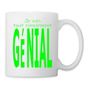 Je suis tout simplement génial - Mug blanc - blanc - Droite