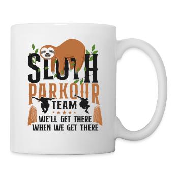 Parkour Free Running Traceur Sloth - Mug - white - Right