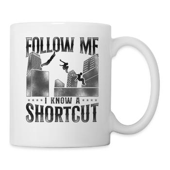 Parkour Free Running Traceur - Tasse - Weiß - Rechts