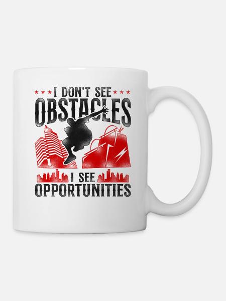 Parkour Free Running Traceur - Tasse - Weiß