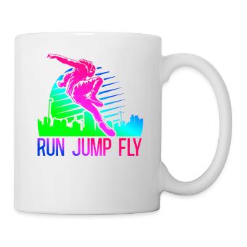 Parkour Free Running Traceur 80S - Tasse - Weiß - Rechts