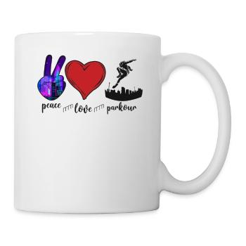Parkour Free Running Traceur Fille - Mug blanc - blanc - Droite