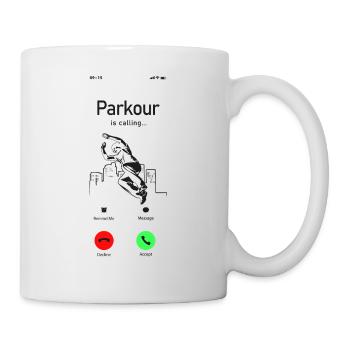 Parkour Free Running Traceur Téléphone - Mug blanc - blanc - Droite