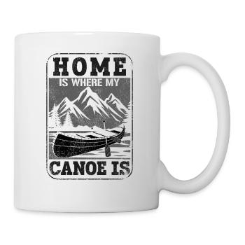 Canoe Canoeing Vintage Home Is - Tasse - Weiß - Rechts