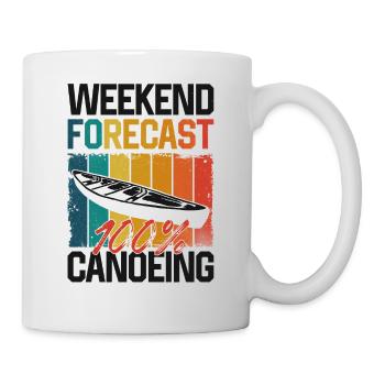 Canoe Canoeing Vintage Retro - Tasse - Weiß - Rechts