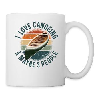 Canoe Canoeing Vintage Retro I - Tasse - Weiß - Rechts