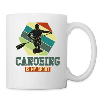 Canoe Canoeing Racing Canoe - Mug - white - Right