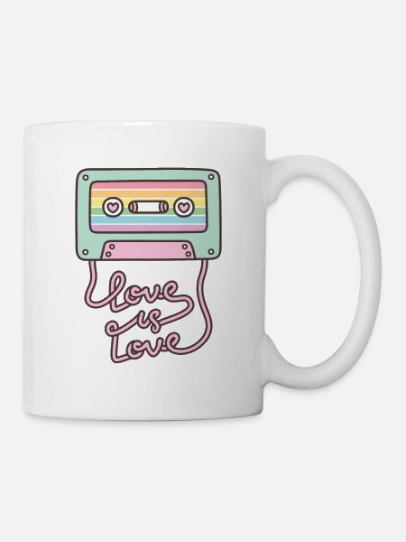 Cassette Tape Pride Love Is Love - Mug - white