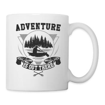 Canoe Canoeing Vintage Adventure - Tasse - Weiß - Rechts