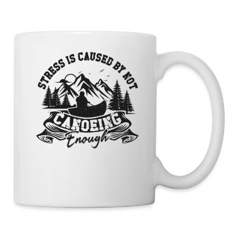 Canoe Canoeing Vintage Stress Is - Mug - white - Right