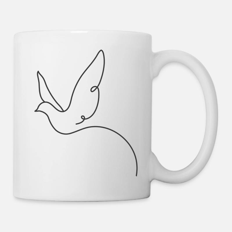 Oiseau - Mug blanc - blanc