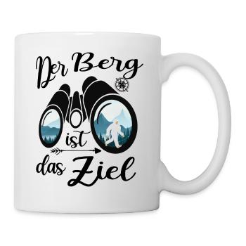bergwandern bergziel gipfelkreuz alpin via ferrata - Tasse - Weiß - Rechts