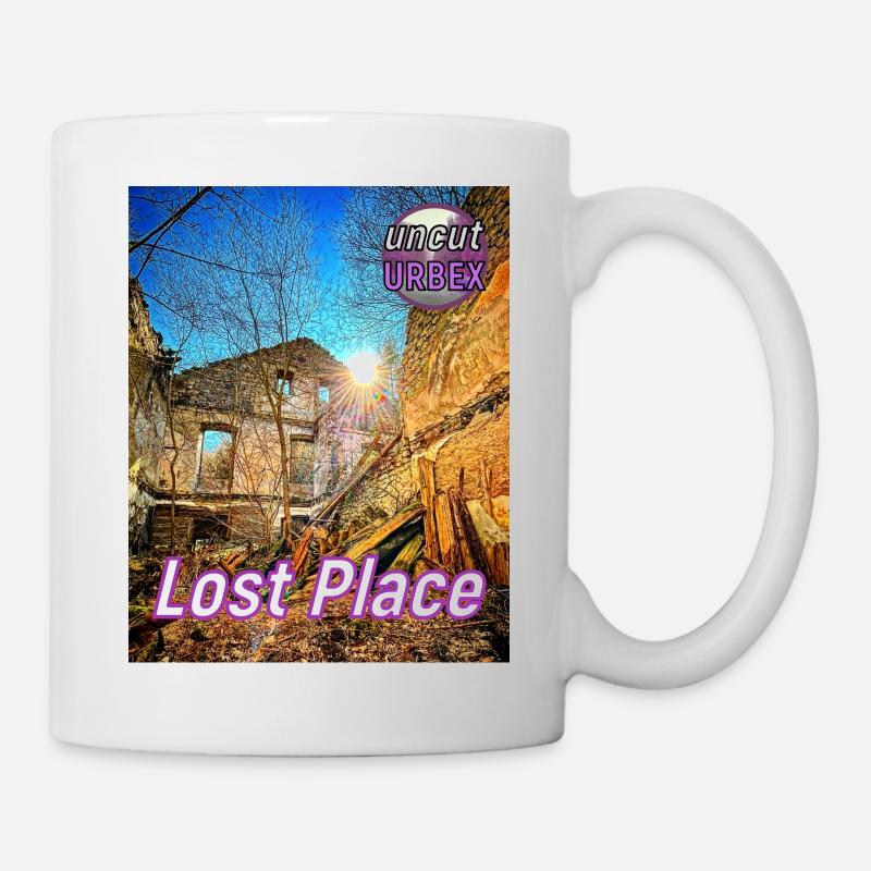 Lost Place - To the old forge - Mug - white