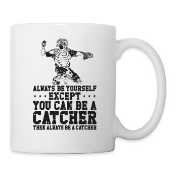 Baseball Fan Catcher Vintage - Tasse - Weiß - Rechts