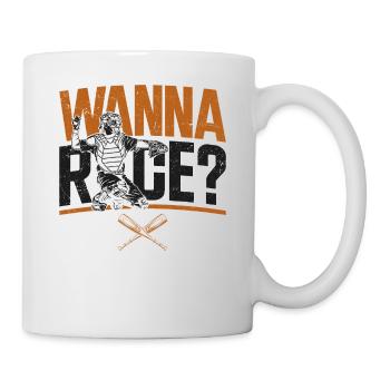 Baseball Fan Catcher Vintage Wanna - Tasse - Weiß - Rechts