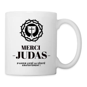 merci judas - Mug blanc - blanc - Droite