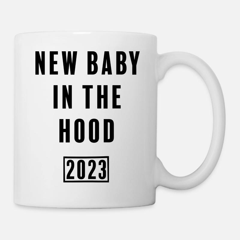 Ny bebis i huven - Mugg - vit