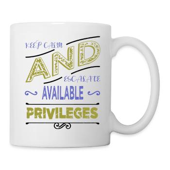 anonyme attendez-vous à ce que nous citions un cadeau d’anniversaire - Mug blanc - blanc - Droite