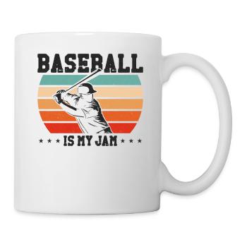 Baseball Fan Retro Vintage Batter - Tasse - Weiß - Rechts