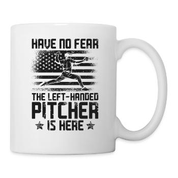 Baseball Fan Pitcher Vintage - Tasse - Weiß - Rechts