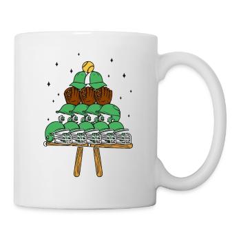 Baseball Fan Christmas Tree - Tasse - Weiß - Rechts